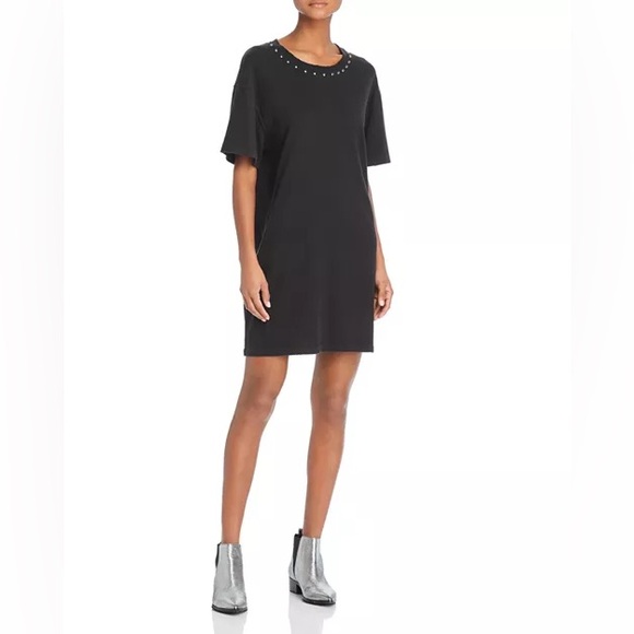 CURRENT/ELLIOTT The Glitter Rock T-Shirt Dress Size Medium - Picture 1 of 12